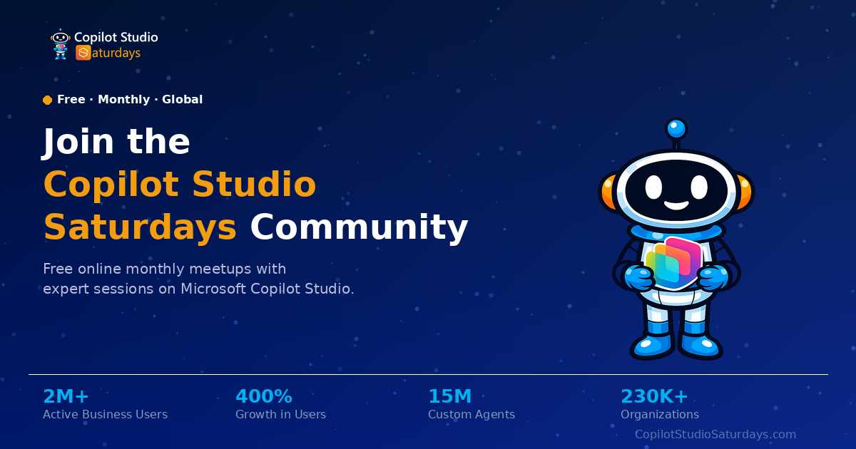 Copilot Studio Saturdays | Global Community